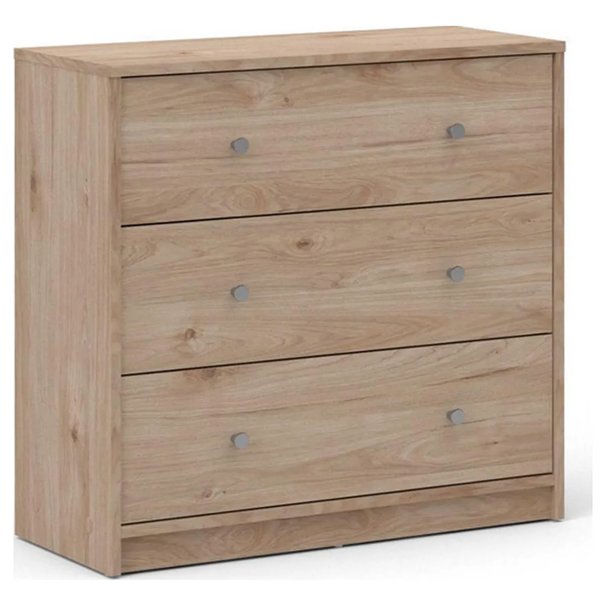 TVILUM - Cómoda 3 Cajón(es) May 72x68x30 cm Café