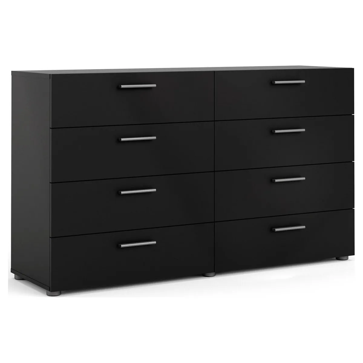 TVILUM - Cómoda 8 Cajón(es) Pepe 140x82x40 cm Negro