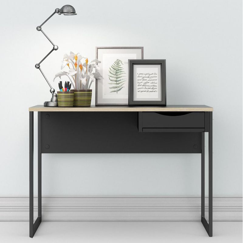 TVILUM - Escritorio Function 110x76x48 cm Negro
