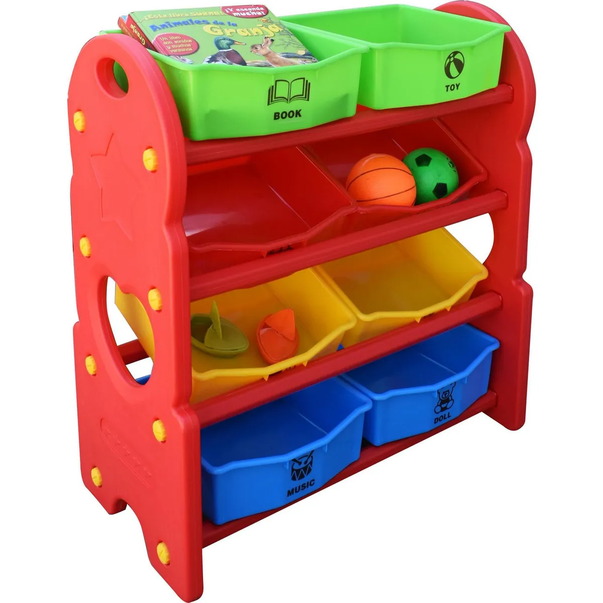 GAME POWER - Organizador de Juguetes 76x80x36 cm Multicolor