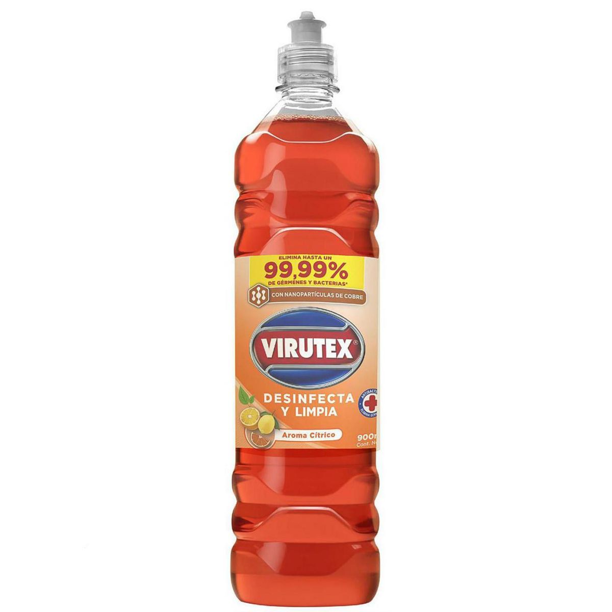 VIRUTEX - Limpiador Líquido Desinfectante Virutex Cítrico 900 ml