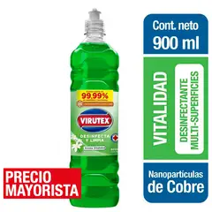 VIRUTEX - Limpiador líquido desinfectante vitalidad 900ml