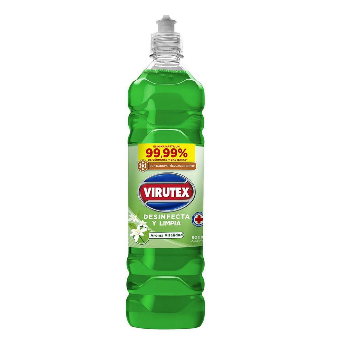 VIRUTEX - Limpiador Líquido Desinfectante Virutex Vitalidad 900 ml Cítrico
