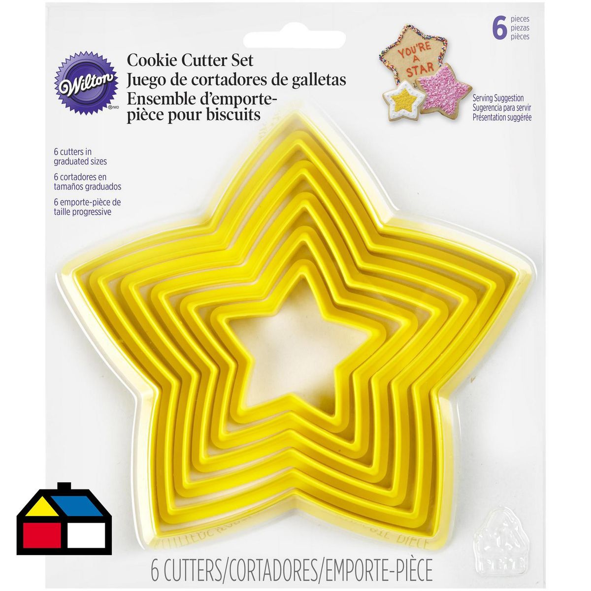 WILTON - Set de Cortadores Galletas Wilton 6 Unidades