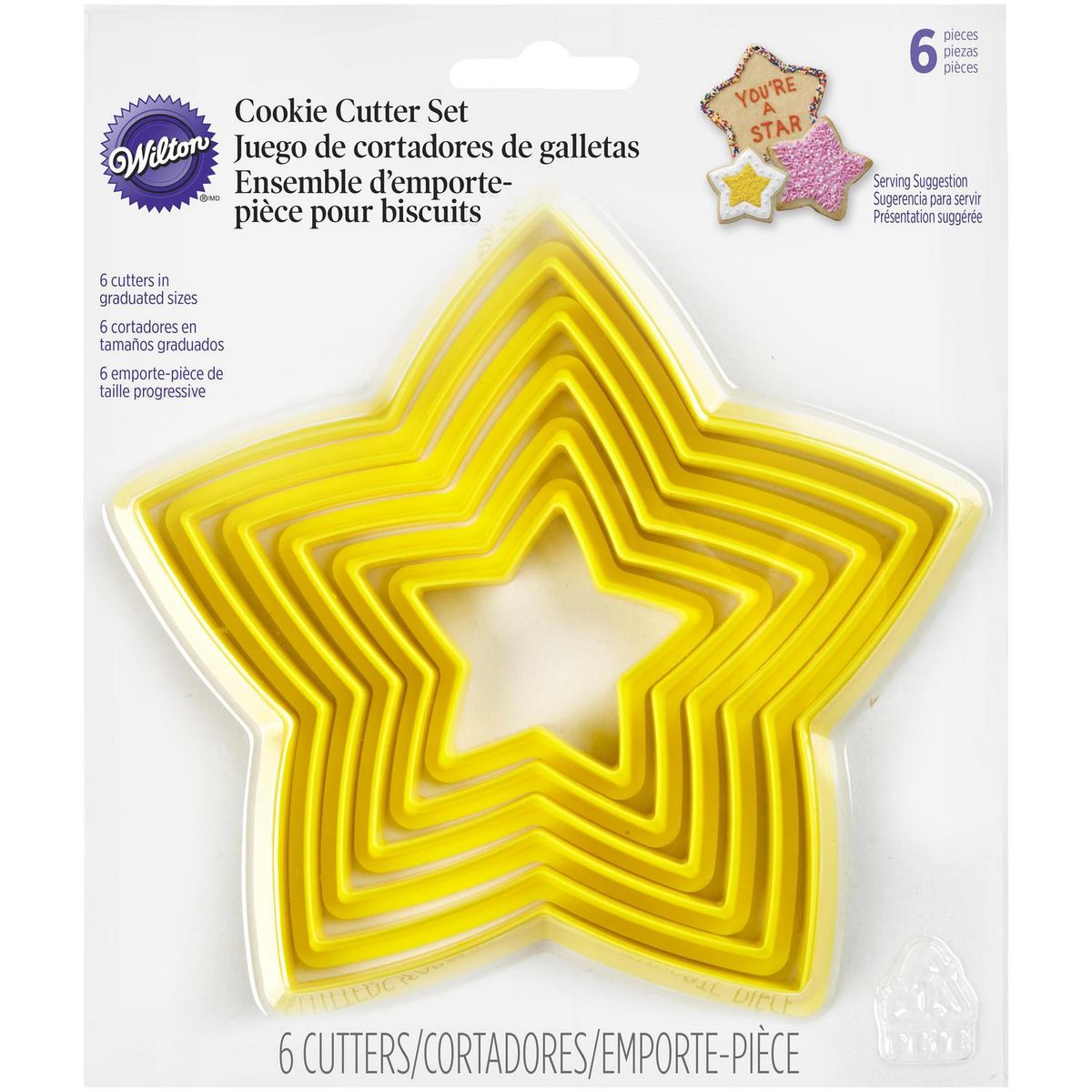 WILTON - Set de Cortadores Galletas Wilton 6 Unidades