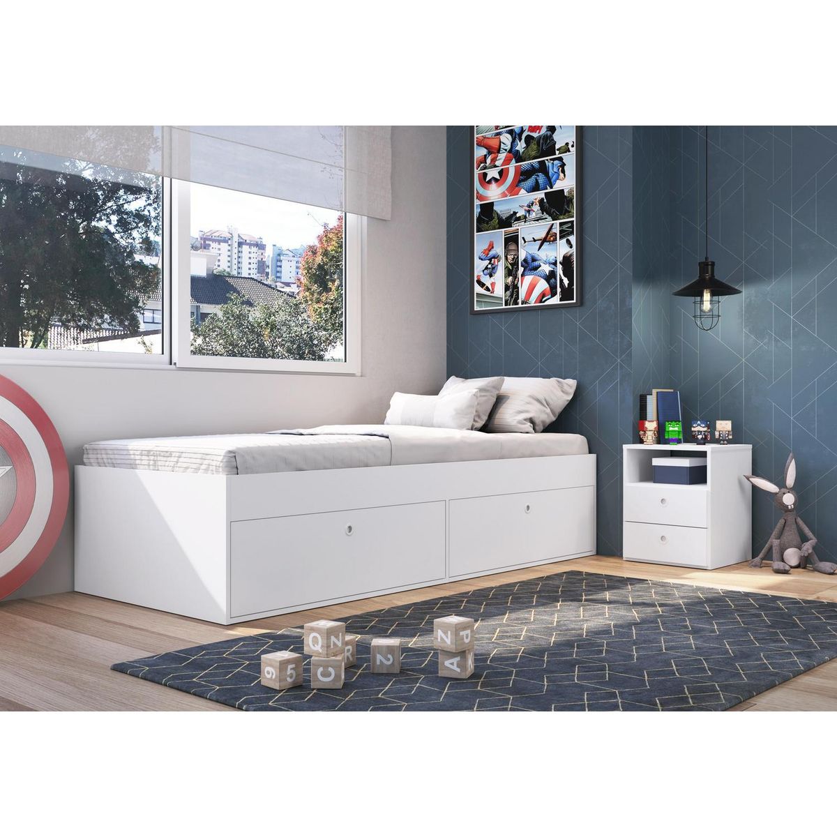 KIDSCOOL - Cama Individual Amore Blanco