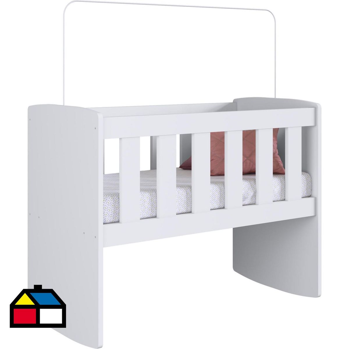 KIDSCOOL - Cuna mecedora 45x68x86,6 cm blanca