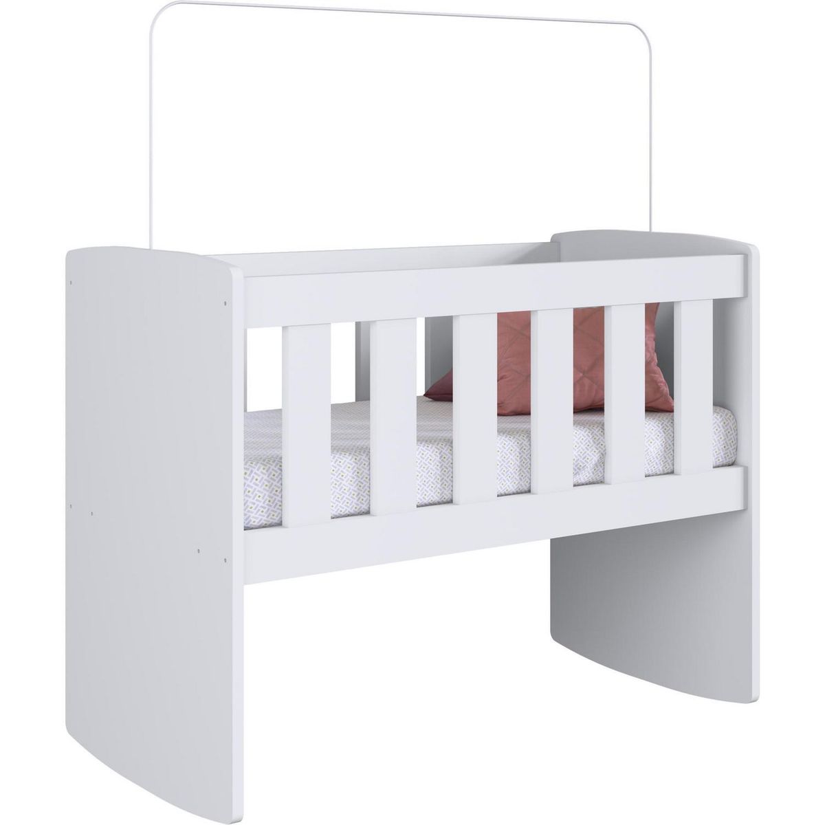 KIDSCOOL - Cuna mecedora 45x68x86,6 cm blanca