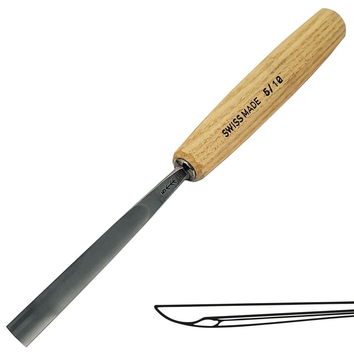 PFEIL - Gubia semi plana 5/10 mm