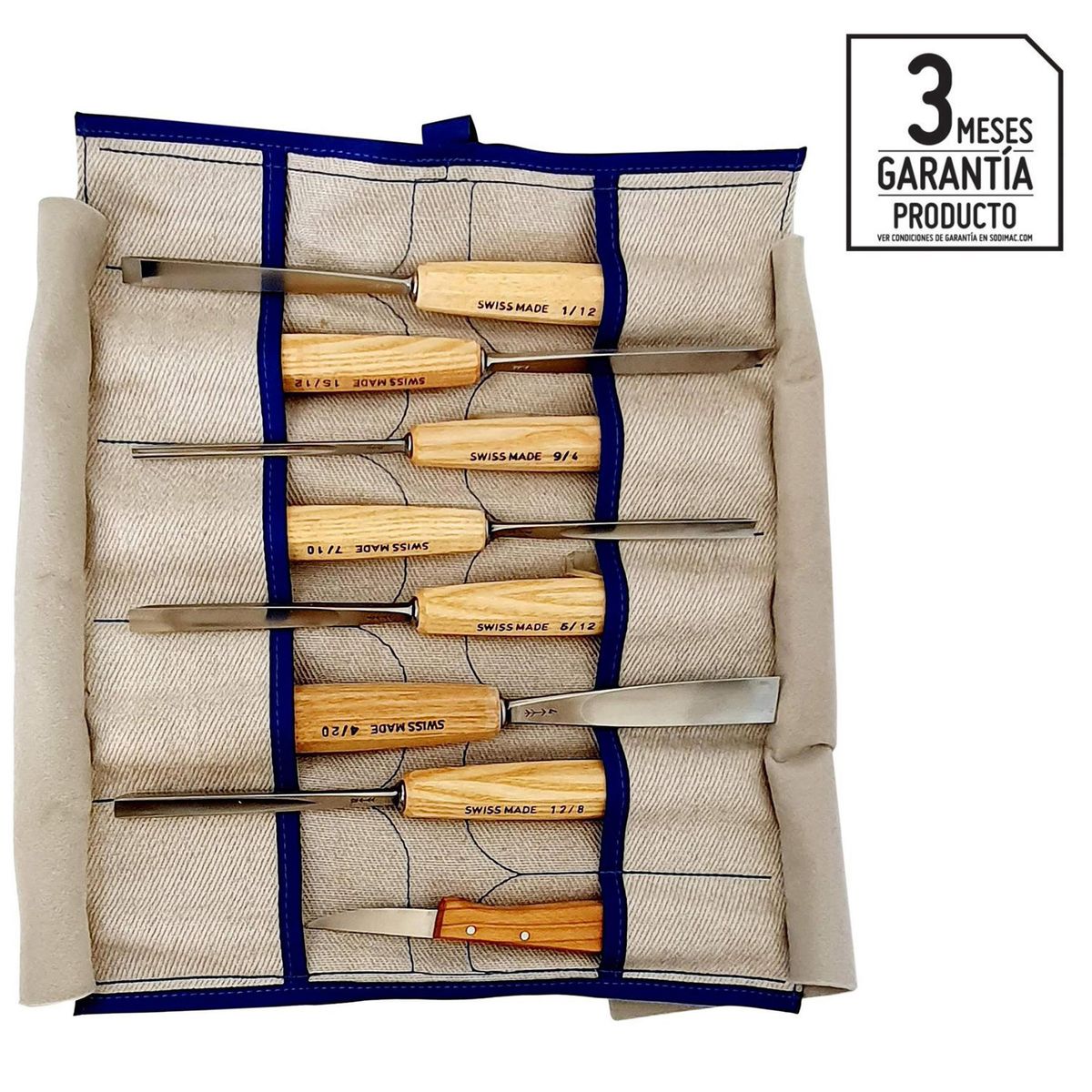 PFEIL - Set gubias para tallado + cuchillo + estuche