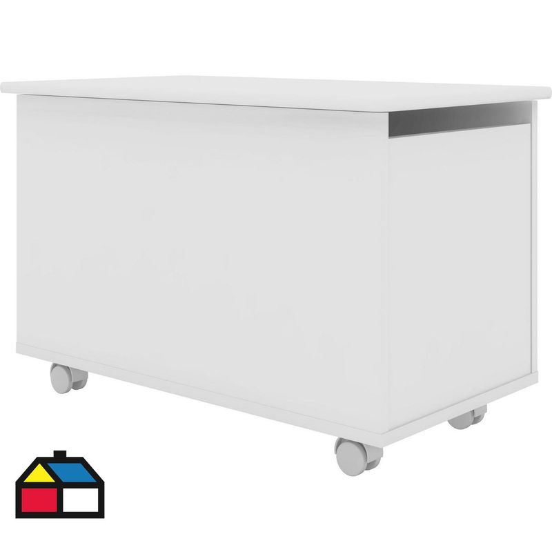 KIDSCOOL - Baúl con Ruedas 67.8x45x40 cm 65 l Blanco