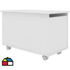 KIDSCOOL - Baúl con Ruedas 67.8x45x40 cm 65 l Blanco