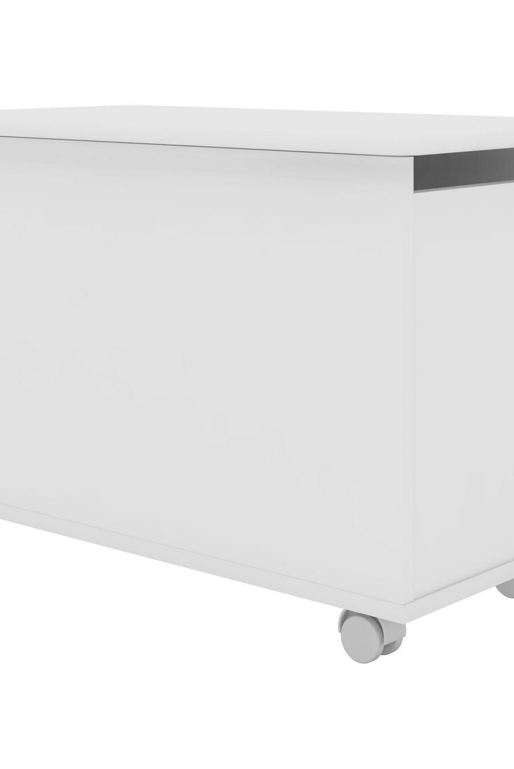 KIDSCOOL - Baúl con Ruedas 67.8x45x40 cm 65 l Blanco