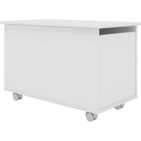 Baúl con Ruedas 67.8x45x40 cm 65 l Blanco