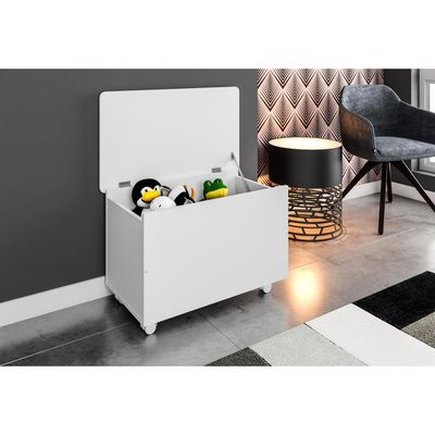 Imagen 2 del producto Baúl con Ruedas 67.8x45x40 cm 65 l Blanco