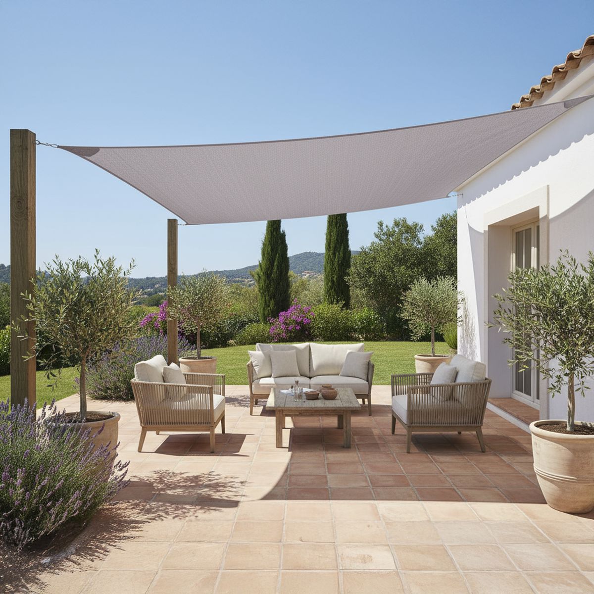 JUST HOME COLLECTION - Vela sombra cuadrada 3x3 m