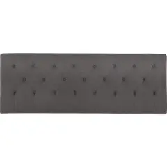 CIC - Respaldo king 190x128x10 cm gris/grafito