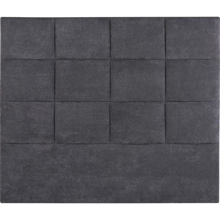 Respaldo 2 plazas 165x140x6 cm gris/grafito