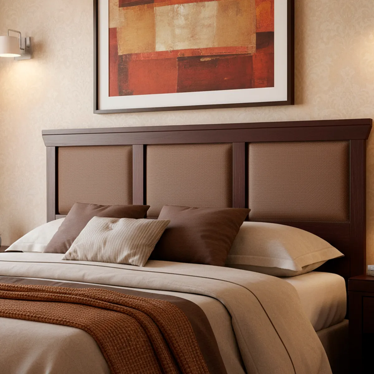 CIC - Respaldo 2 plazas 165x75x3 cm chocolate