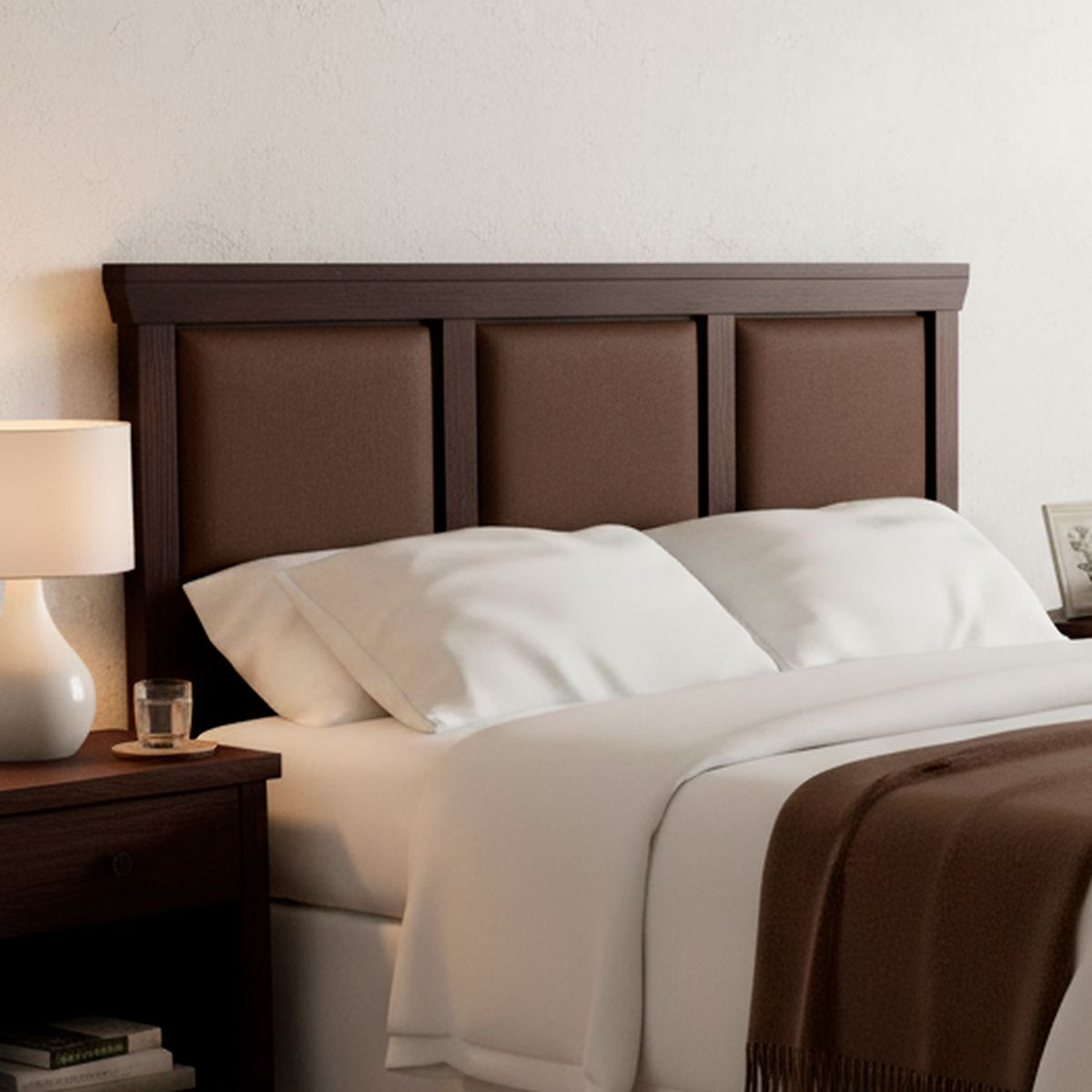 CIC - Respaldo king 195x75x3 cm chocolate