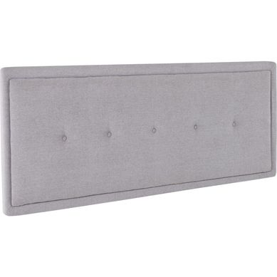 Respaldo king 190x128x10 cm gris/grafito