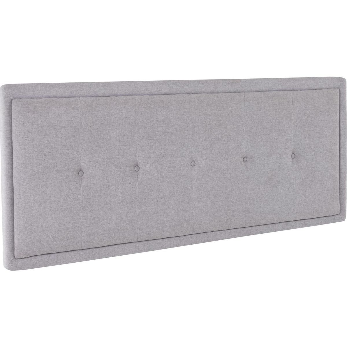 CIC - Respaldo king 190x128x10 cm gris/grafito