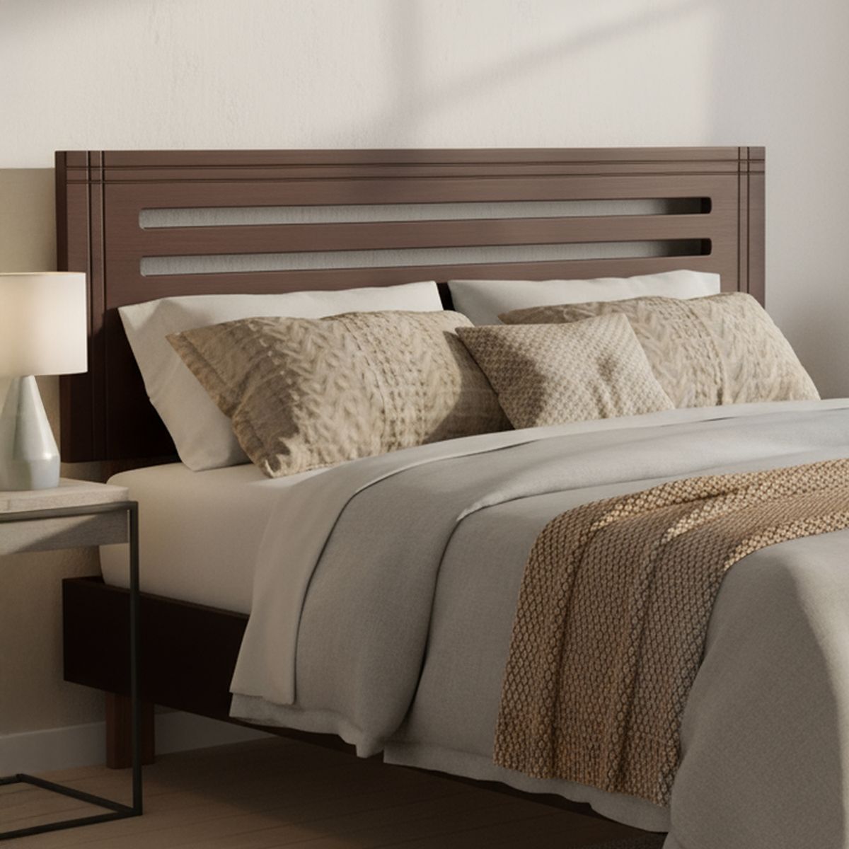 CIC - Respaldo 2 plazas 150x50x4 cm chocolate