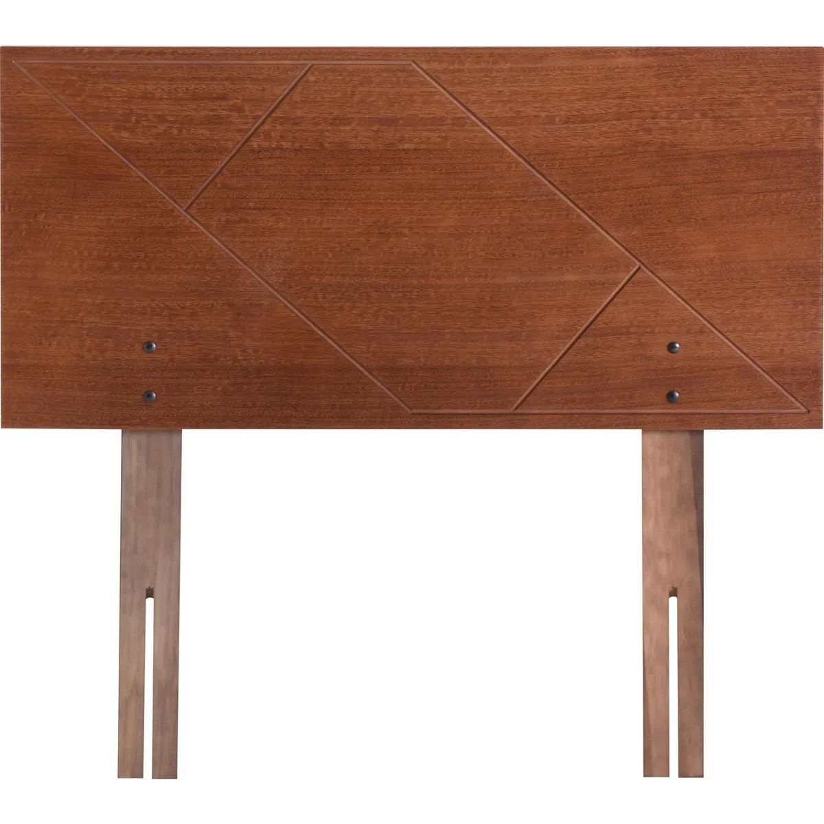 CIC - Respaldo 1,5 plazas 114x49x1,5 cm marrón envejecido