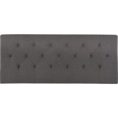 Respaldo 2 plazas 160x128x10 cm gris/grafito