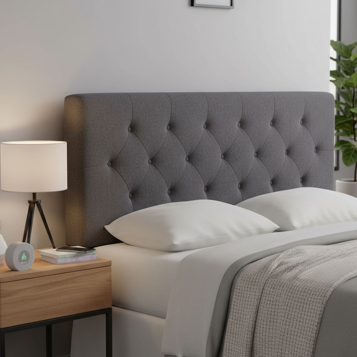 CIC - Respaldo 2 plazas 160x128x10 cm gris/grafito