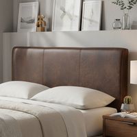 Respaldo 2 plazas 160x70x6 cm marrón envejecido