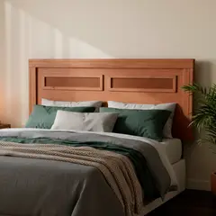 CIC - Respaldo 2 plazas 165x75x4 cm marrón envejecido