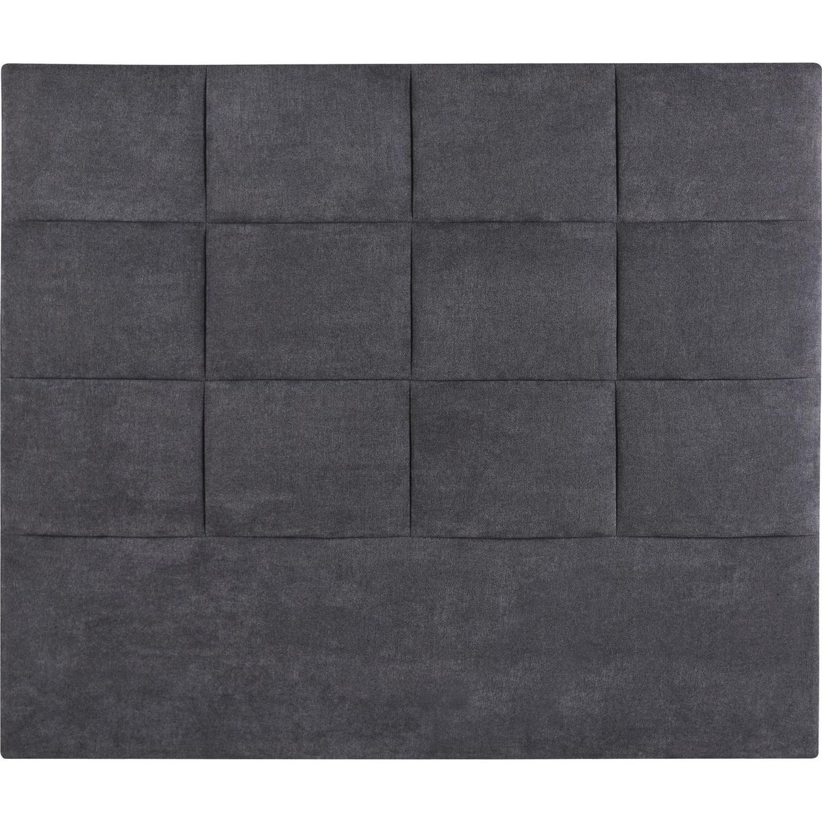 CIC - Respaldo king 195x140x6 cm gris/grafito