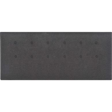 Respaldo 2 plazas 160x70x6 cm gris/grafito