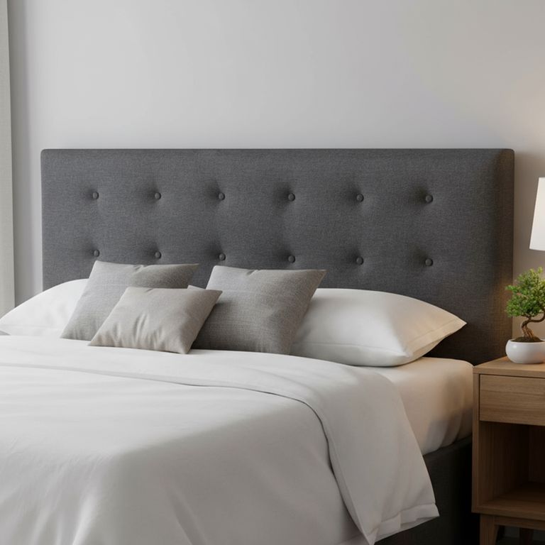 CIC Respaldo 2 plazas 160x70x6 cm gris/grafito