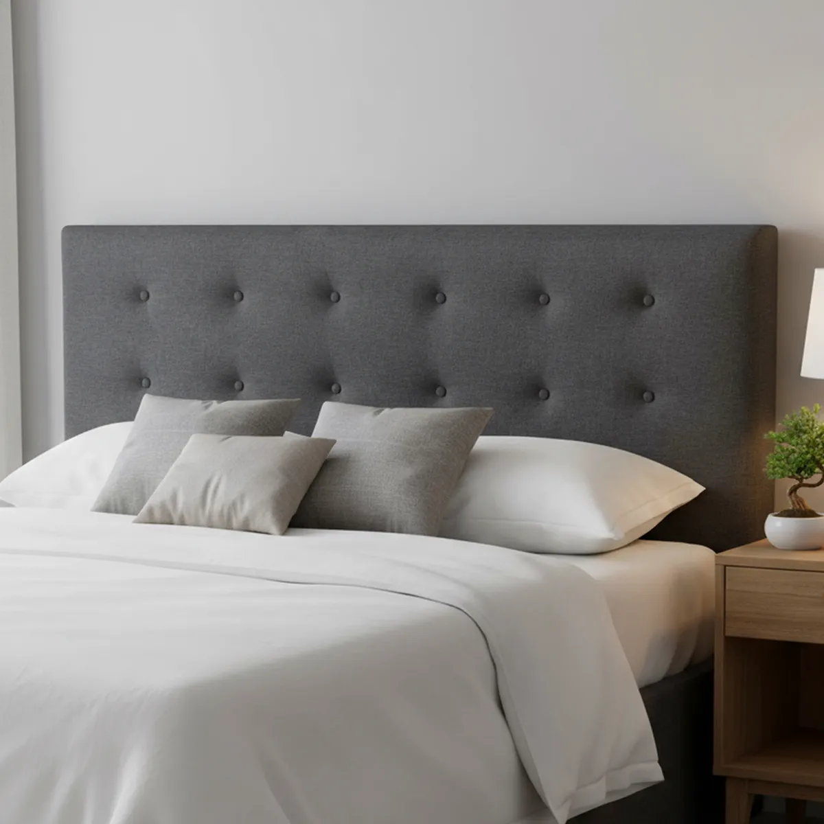 CIC - Respaldo 2 plazas 160x70x6 cm gris/grafito