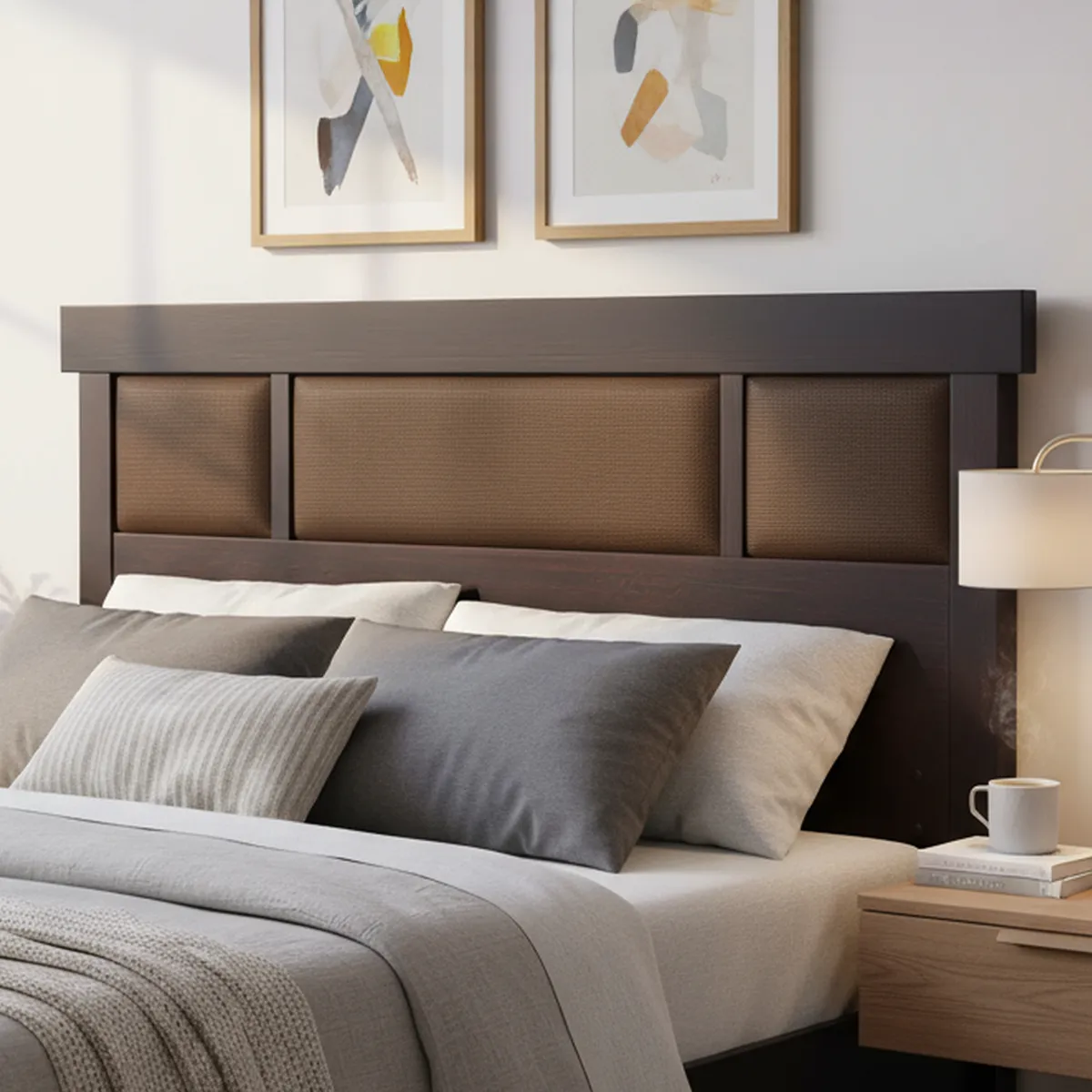 CIC - Respaldo 2 plazas 165x60x3 cm chocolate