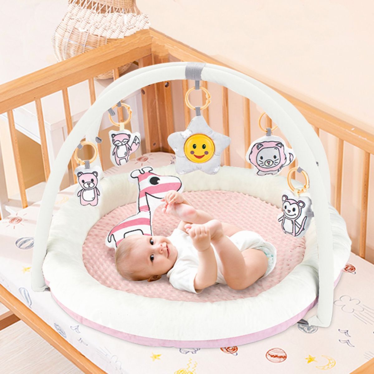 KIDSCOOL - Alfombra didáctica Sensory mat rosada