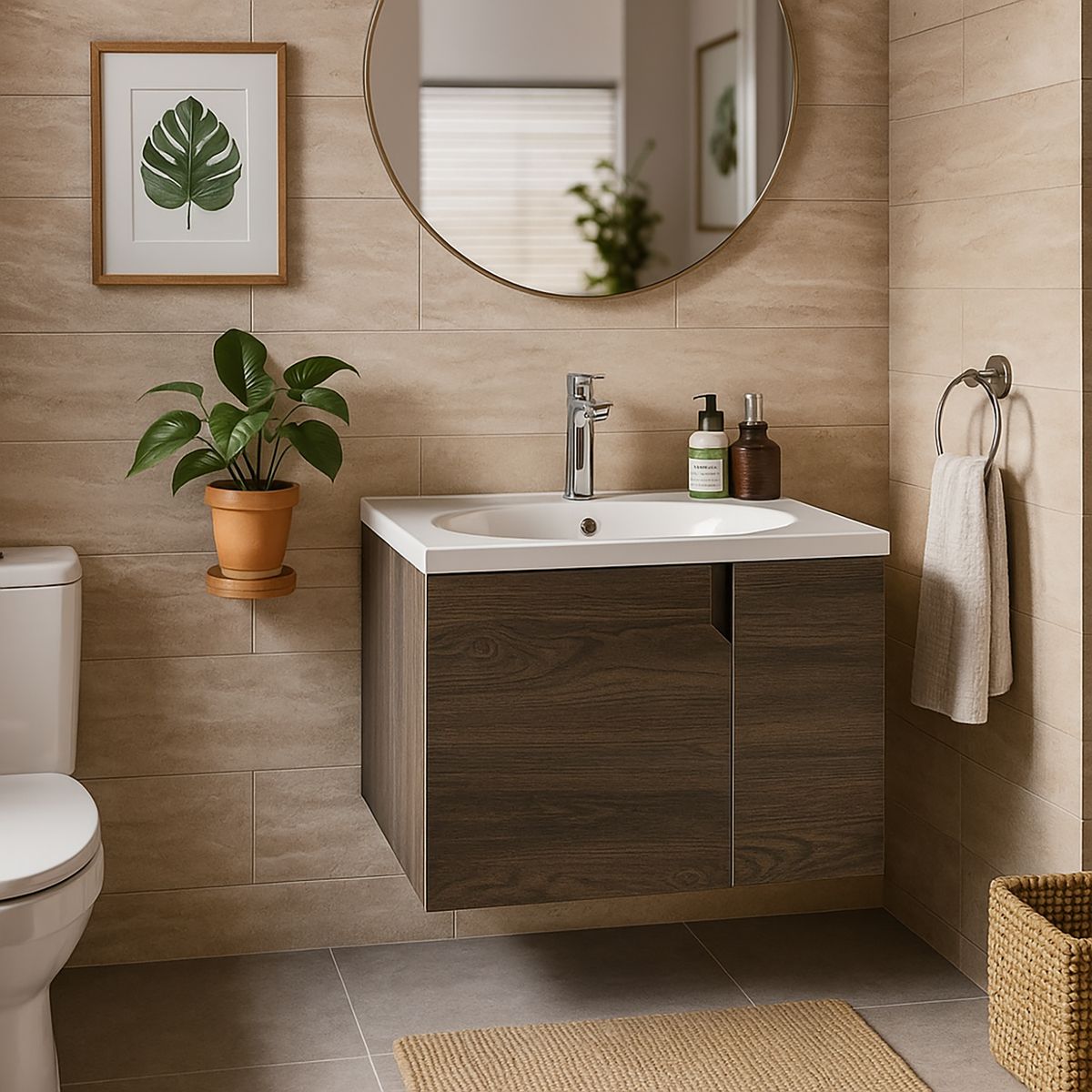 CORONA - Mueble Vanitorio Elipse 60 cm