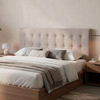 Respaldo king 190x70x6 cm gris grafito