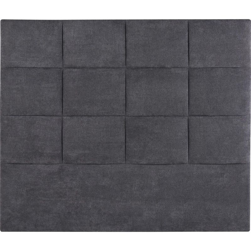 CIC - Respaldo super king 215x140x6 cm gris grafito