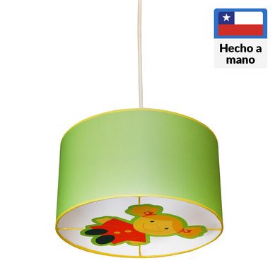 Lmpara colgante infantil metal Doll Verde