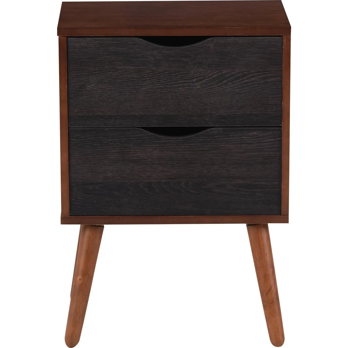 CIC - Velador 2 Cajón(es) NIGER 45x65x40 cm Gris