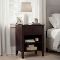 Velador 1 Cajón(es) TORINO 45x63.5x30 cm Chocolate