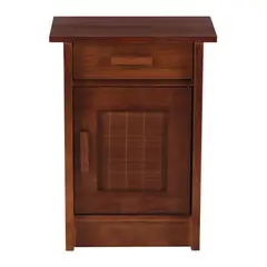 CIC - Velador 1 Puerta 1 Cajón(es) MILAN 35x63.5x45 cm Caramelo
