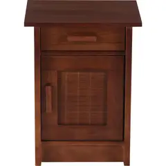 CIC - Velador 1 Puerta 1 Cajón(es) MILAN 35x63.5x45 cm Caramelo