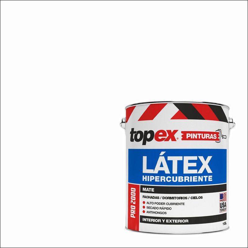 TOPEX - Pintura Látex Pro 2000 Mate 1 galón(es) Blanco