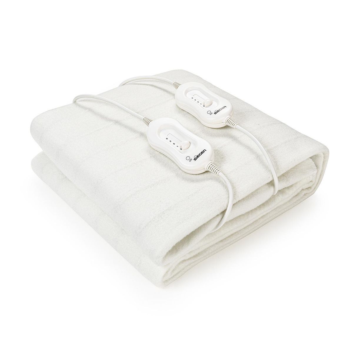 SIEGEN - Calientacamas Eléctrica Poliéster 2 plazas 120 W Blanco