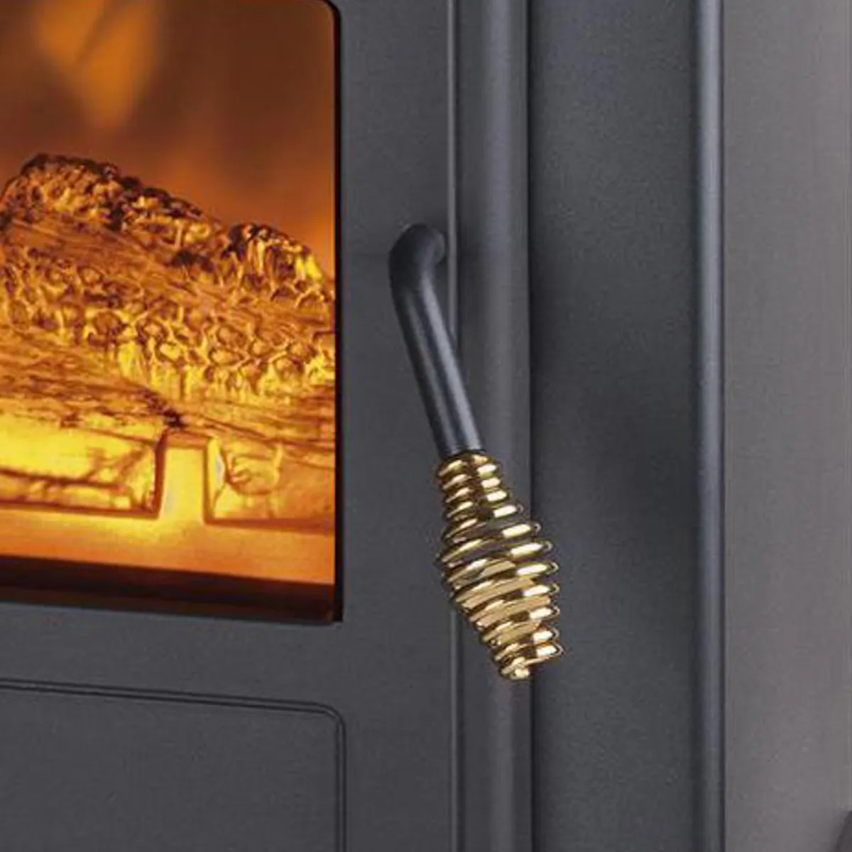 THOMAS - Chimenea Eléctrica 1850 W Radiación TH-FP75 Negro