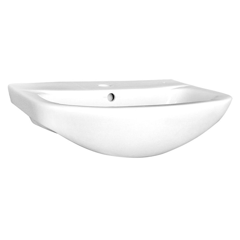 FANALOZA - Lavamanos con Forma Redonda Loza 52.2x79x40.6 cm Blanco